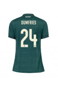 Real Madrid Denzel Dumfries #24 Jalkapallovaatteet Naisten Vieraspaita 2026-27 Lyhythihainen